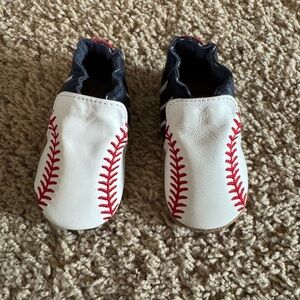 Leather Infant Baseball Shoes